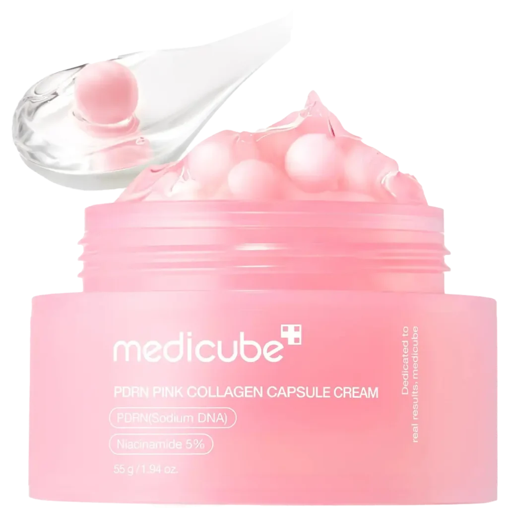 PDRN Crema en cápsulas de colágeno rosa